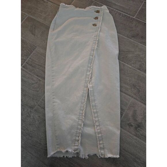 Sincerely Jules Denim Jean Midi Maxi Skirt Size‎ 0/24 - Picture 1 of 6